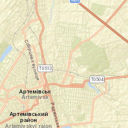 Bakhmut Street Map