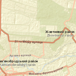 Luhans’ka Mis’krada Street Map