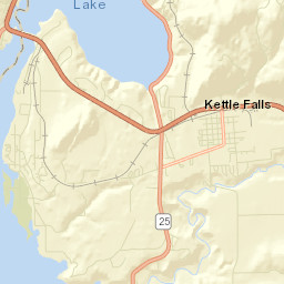 Kettle Falls Street Map