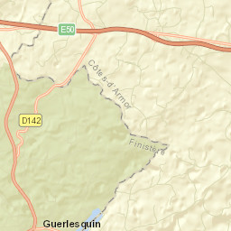 Guerlesquin Street Map