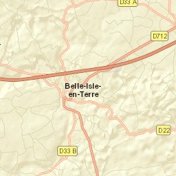 Belle-Isle-en-Terre Street Map