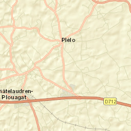 Plélo Street Map
