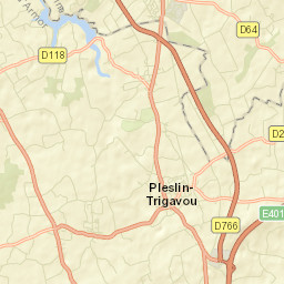 Pleslin-Trigavou Street Map