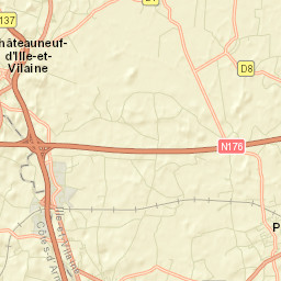 Châteauneuf-d’Ille-et-Vilaine Street Map