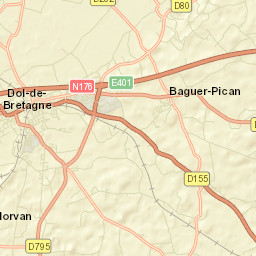 Dol-de-Bretagne Street Map
