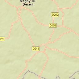 Magny-le-Désert Street Map
