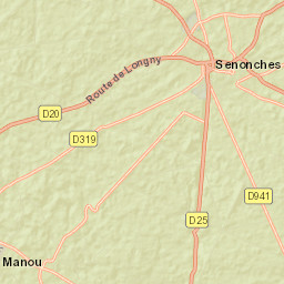 Senonches Street Map