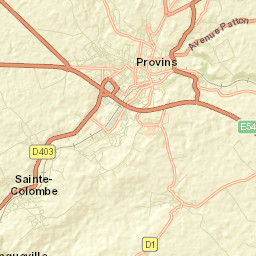 Provins Street Map
