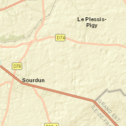 Sourdun Street Map