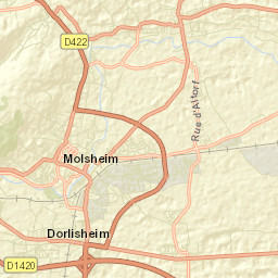 Molsheim Street Map