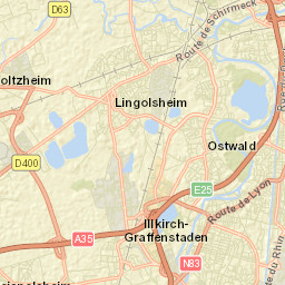 Illkirch-Graffenstaden Street Map