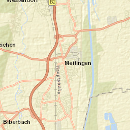 Biberbach Street Map