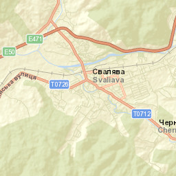 Svalyava Street Map