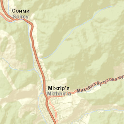 Mizhhirya Street Map