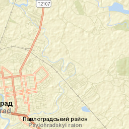 Pavlohrad Street Map