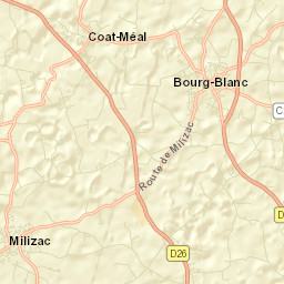 Milizac Street Map