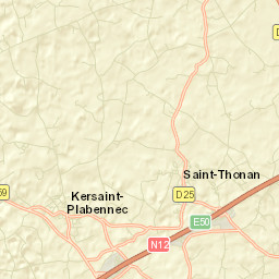 Kersaint-Plabennec Street Map