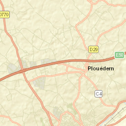 Plouédern Street Map