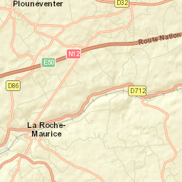 La Roche-Maurice Street Map