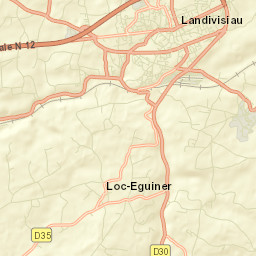 Landivisiau Street Map