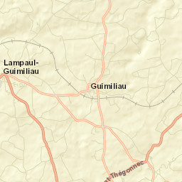 Lampaul-Guimiliau Street Map