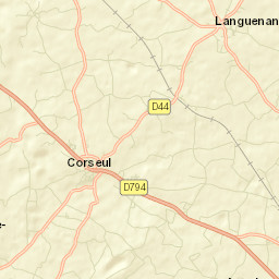 Corseul Street Map