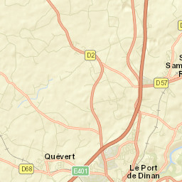 Quévert Street Map