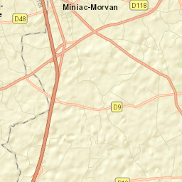 Miniac-Morvan Street Map