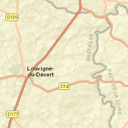 Louvigné-du-Désert Street Map