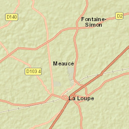 La Loupe Street Map