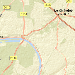 Le Châtelet-en-Brie Street Map