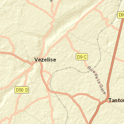 Vézelise Street Map