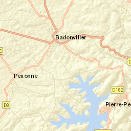 Badonviller Street Map