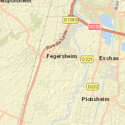 Plobsheim Street Map