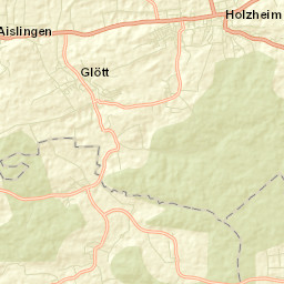 Glött Street Map