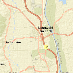 Langweid Street Map