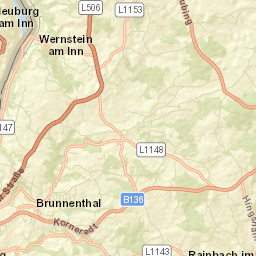 Wernstein am Inn Street Map