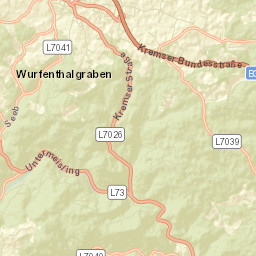 Politischer Bezirk Krems Street Map