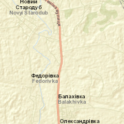 Novyy Starodub Street Map
