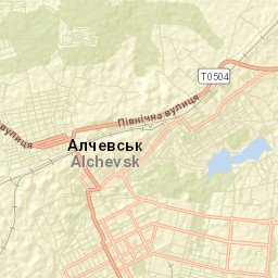 Alchevs’k Street Map