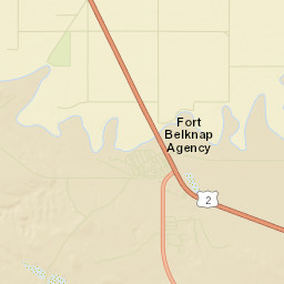 Fort Belknap Agency Street Map