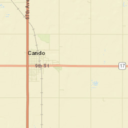 Cando Street Map