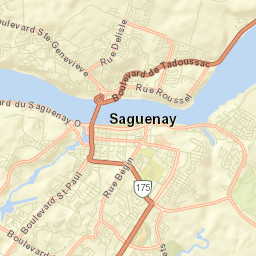 Saguenay Street Map