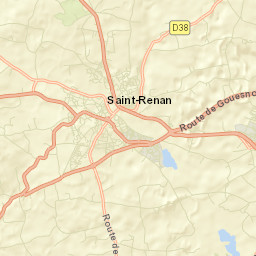 Saint-Renan Street Map
