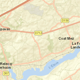 La Forest-Landerneau Street Map