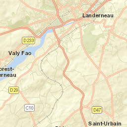 Landerneau Street Map