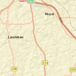 Landéhen Street Map