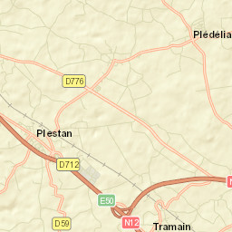 Plestan Street Map