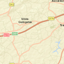 Trélivan Street Map