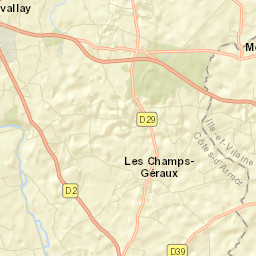 Les Champs-Géraux Street Map